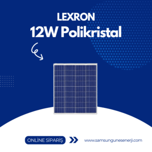 12W POLİKRİSTAL GÜNEŞ PANELİ