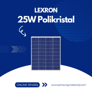 25W POLİKRİSTAL GÜNEŞ PANELİ