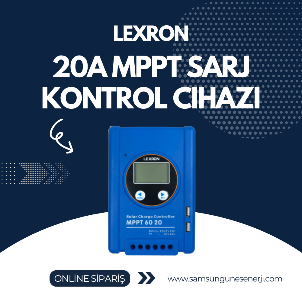 20A MPPT ŞARJ KONTROL CİHAZI