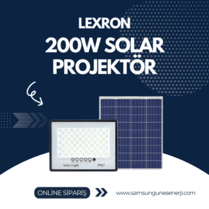 LEXRON 200W SOLAR PROJEKTÖR
