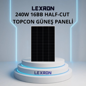 240 W 48 CELL 16BB Half-Cut Topcon Panel