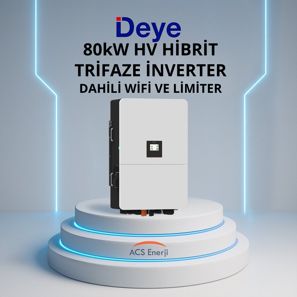 80 KW HİBRİT TRİFAZE İNVERTER HV